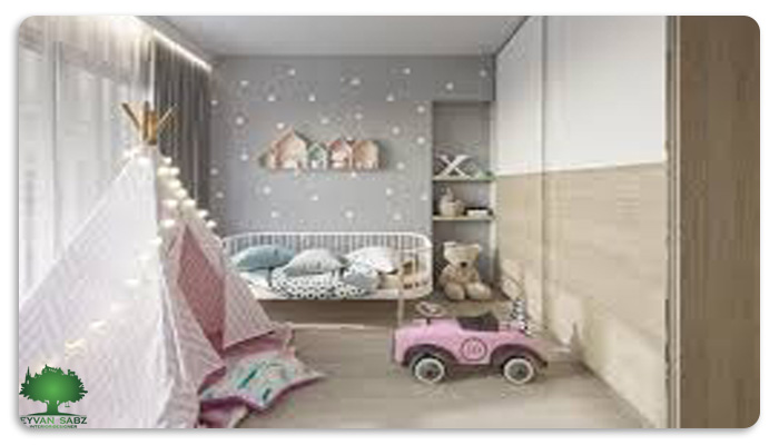 طراحی مینیمال دکوراسیون اتاق خواب کودک