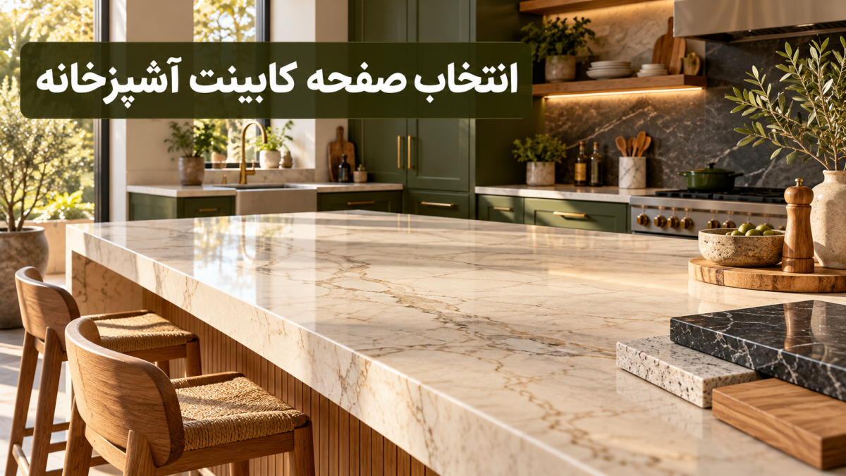 انتخاب رویه یا صفحه رو کابینتی برای کابینت آشپزخانه
