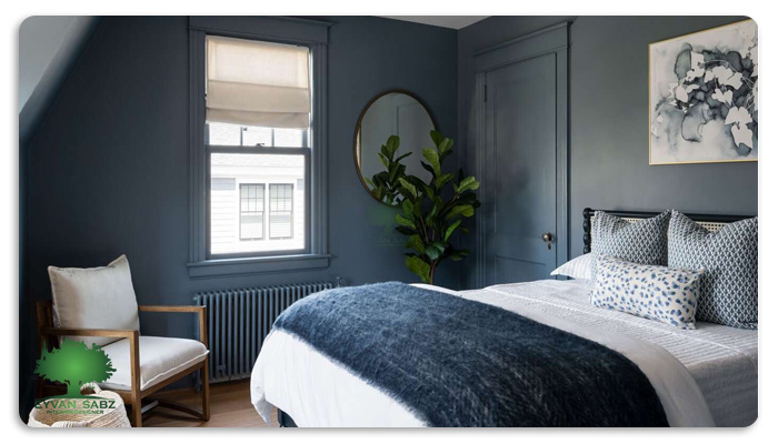رنگ آبی برای اتاق خواب