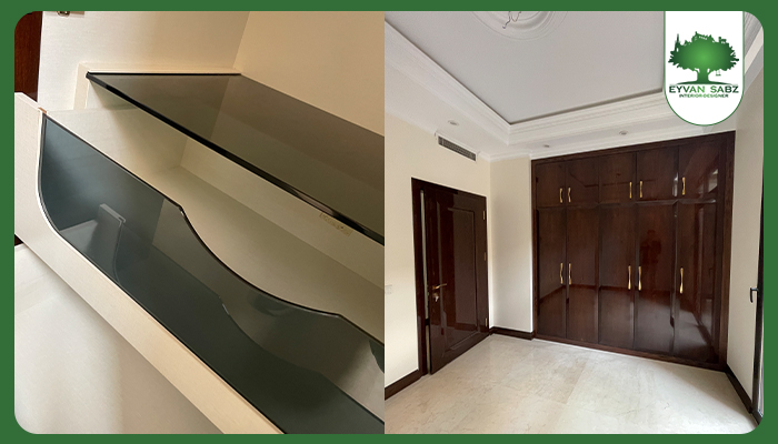 کابینت آشپزخانه مدرن با صفحه سنگ