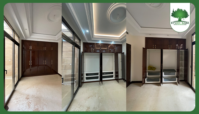 نمونه کابینت آشپزخانه هایگلاس سفید